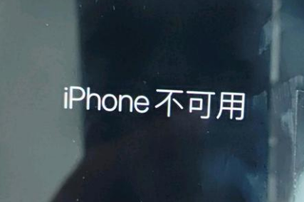 开化苹果服务网点分享锁屏界面显示“iPhone 不可用”如何解决 