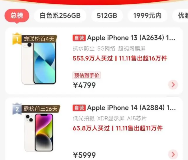 开化苹果14维修分享iPhone14配置不如同价位的安卓还能大卖 