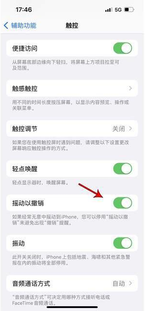 开化苹果手机维修分享iPhone手机如何设置摇一摇删除文字 