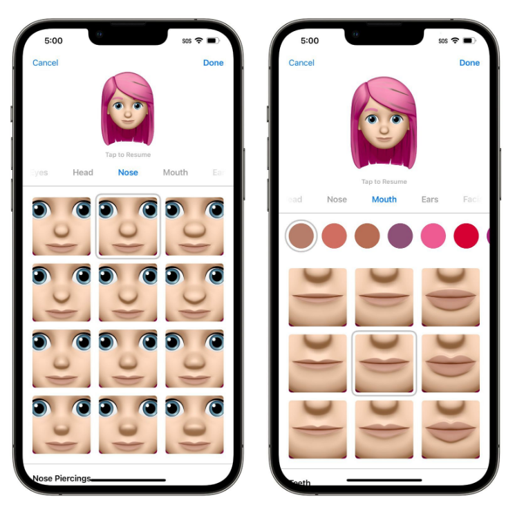 开化苹果手机维修分享​iOS 16中的拟我表情有了哪些变化和升级 